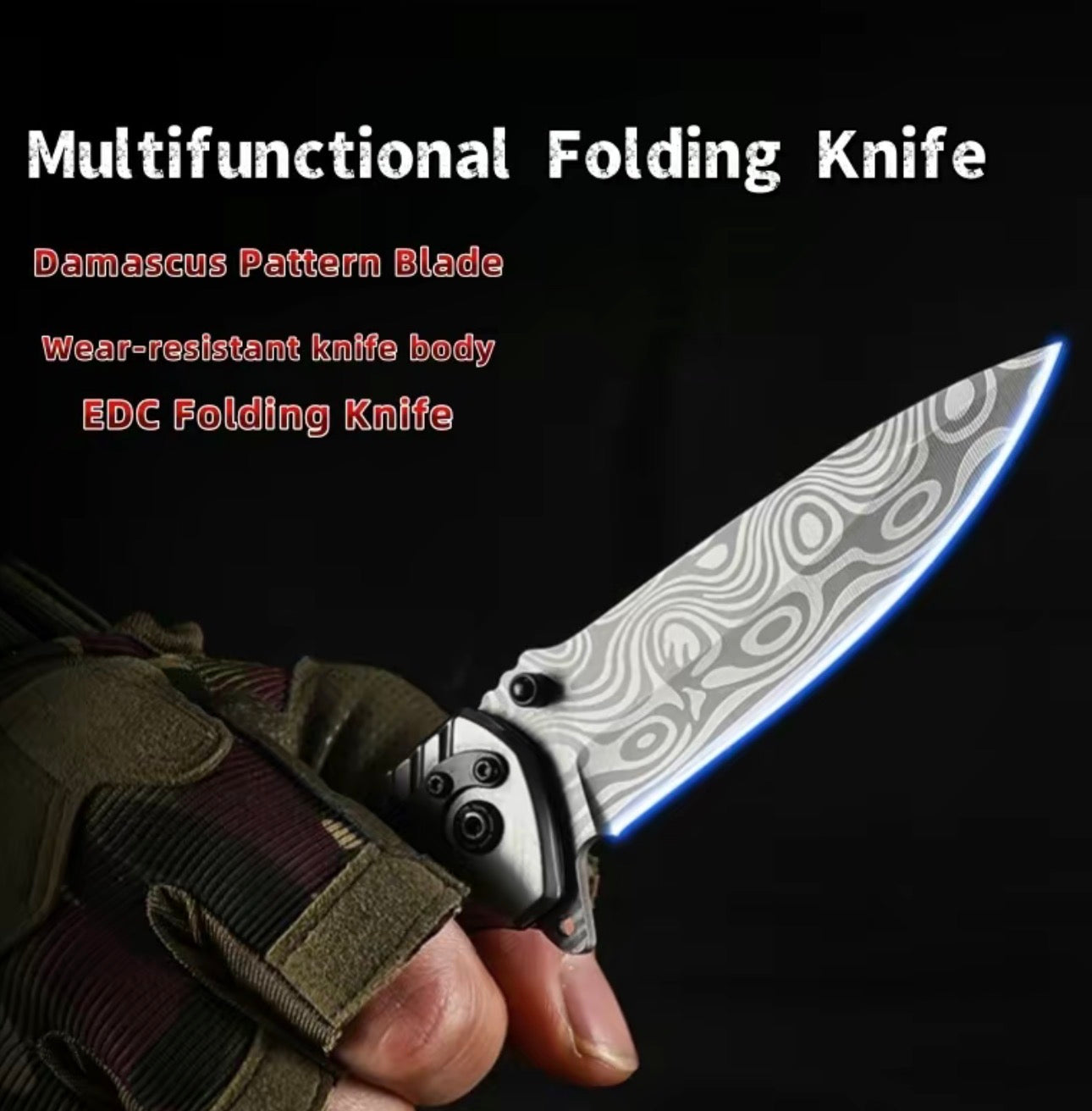 Stainless steel Multifunctional folding knife Glass Breaker, Seat Belt Cutter - EDC Sharp Folding Knives
- Gifts for Men, Women