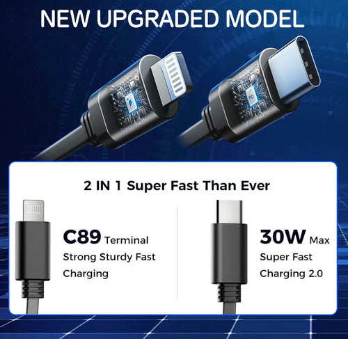 4-in-1 Retractable Car Charger, 100W USB-C Fast Adapter with Lightning Cable & Dual Ports for iPhone, iPad, AirPods, Samsung, Google Pixel