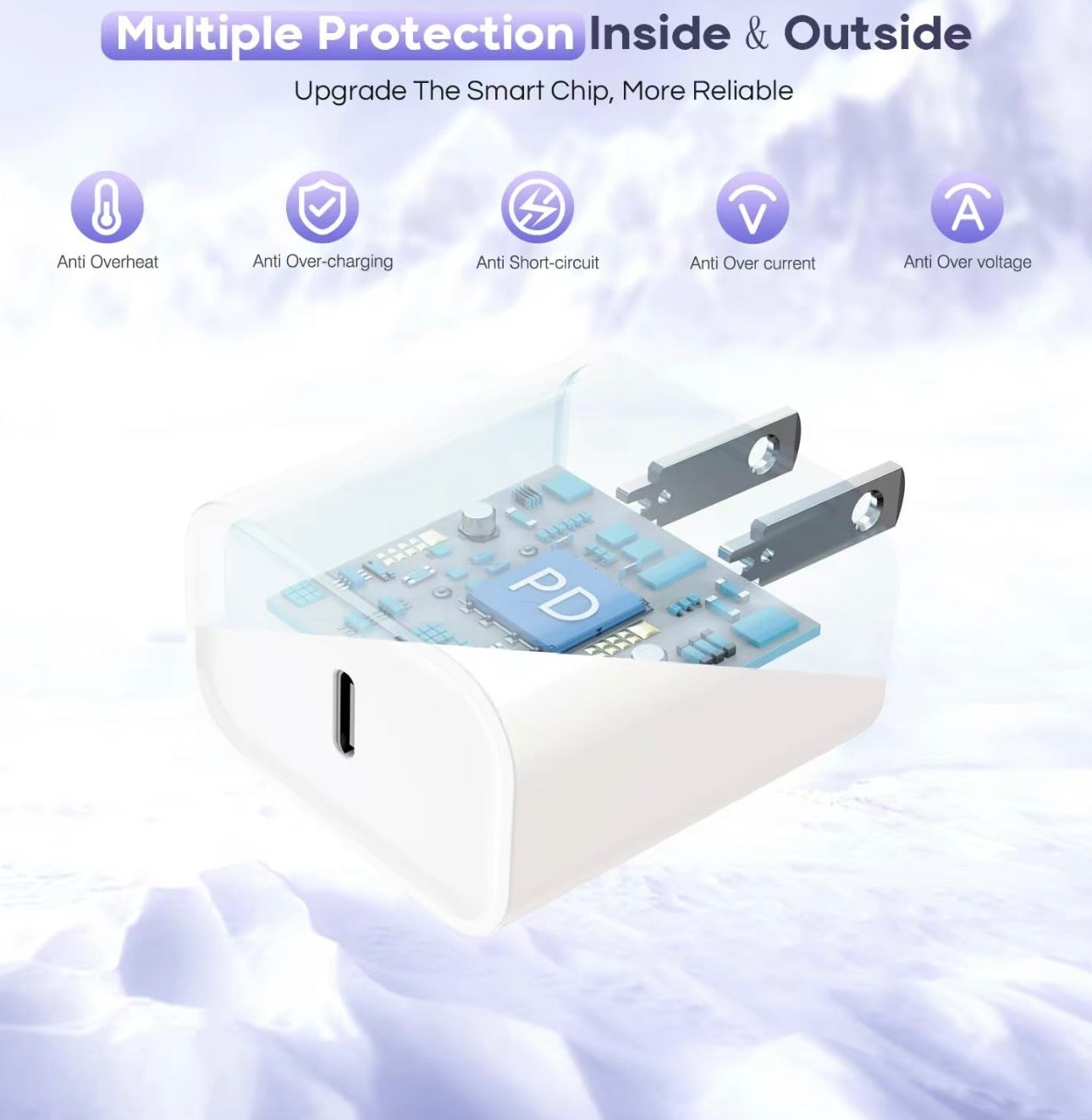 10Ft iPhone 17 16 15 Charger Fast Charging Type C Chargers USB C Charger Block i Phone 16 Chargers with 3 Pack 10FT Cable for iPhone 16/16 Plus/16 Pro/
16 Pro Max/iPhone 15/15 Pro Max/Samsung(White)